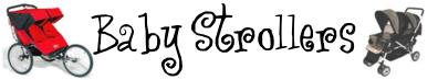 Baby stroller header graphic.